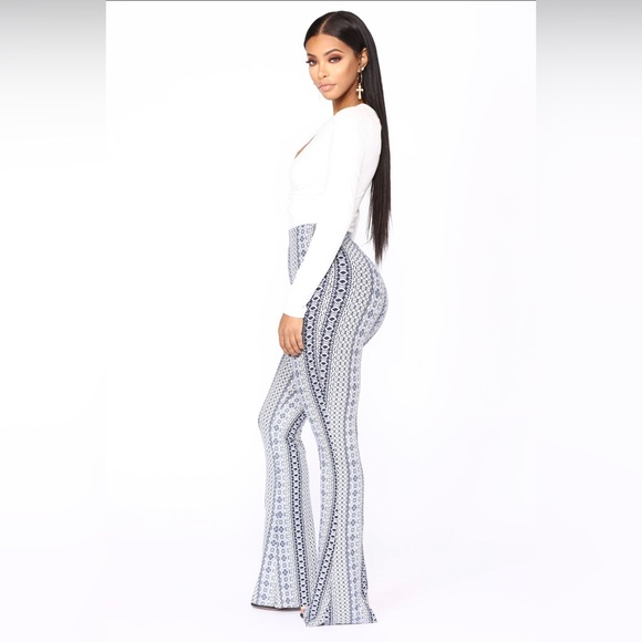 High Rise Printed Pants - Picture 3 of 4